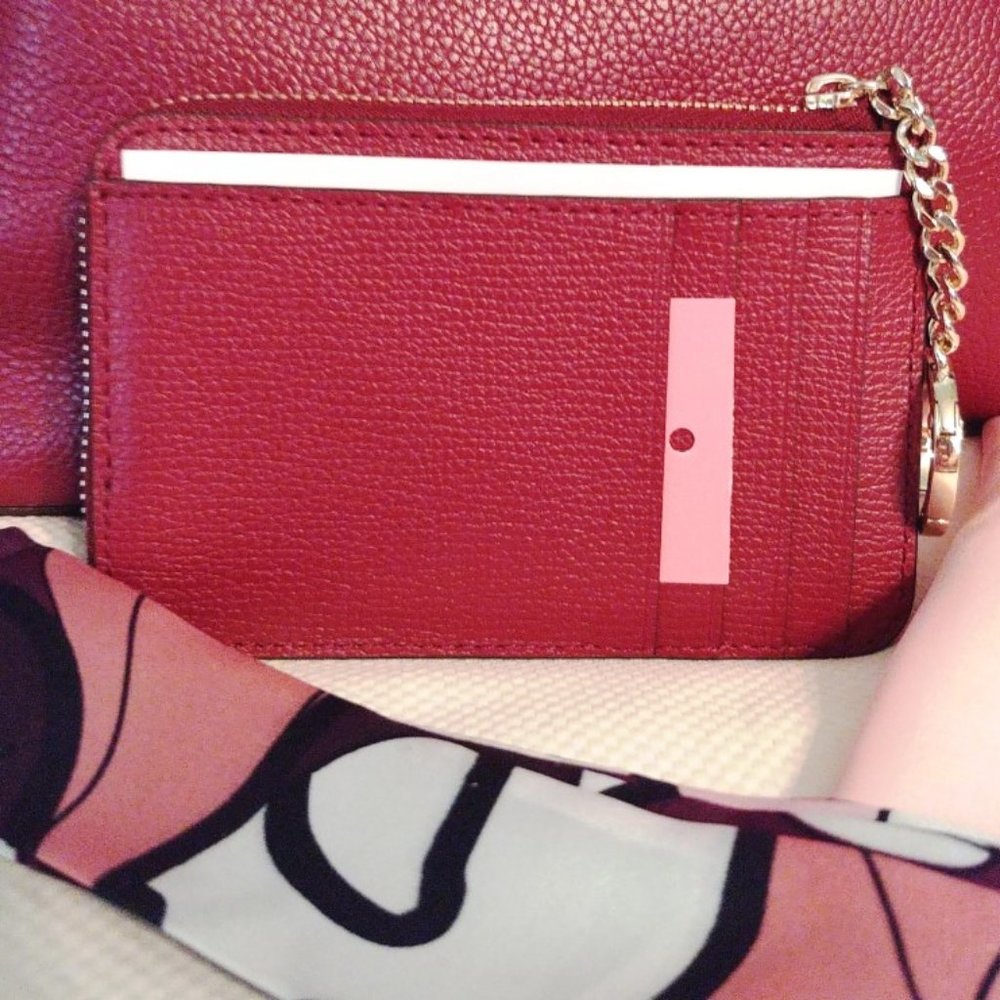 Kate Spade Double Bundle Jordyn Chain Tote w/Wallet in Blackberry Preserve - Picture 5 of 15